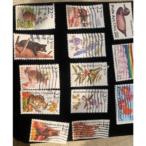 U.S. Postage Stamps Set of 36 Cancelled 22 Cents Stamps - Picture 5 of 5